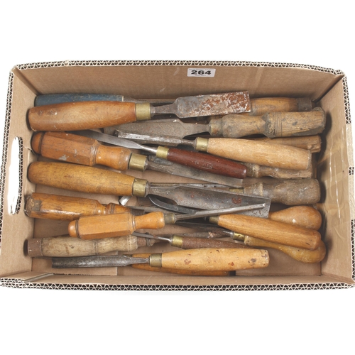 264 - 20 chisels and gouges G