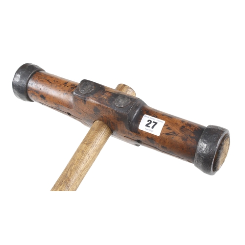 27 - A caulking mallet with 13