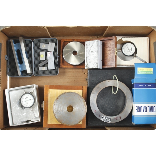 328 - 12 engineer's dial and other gauges in orig boxes G+