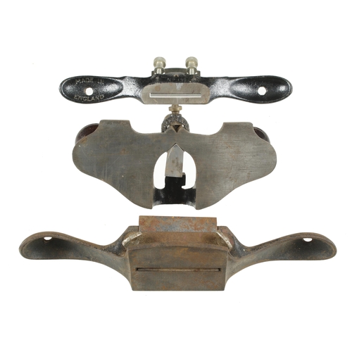 A STANLEY No 71 router with replaced screw, a No 80 scraper and a ...