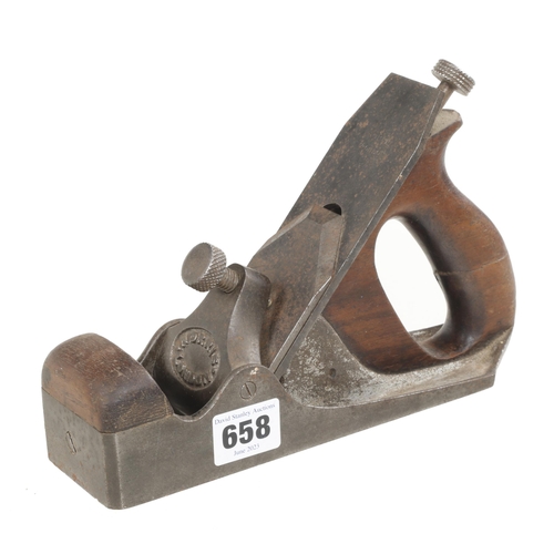 658 - A late model NORRIS parallel smoother with 90% orig iron, crack to handle G