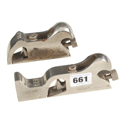 661 - English STANLEY Nos 90 bullnose and 92 rebate planes G+