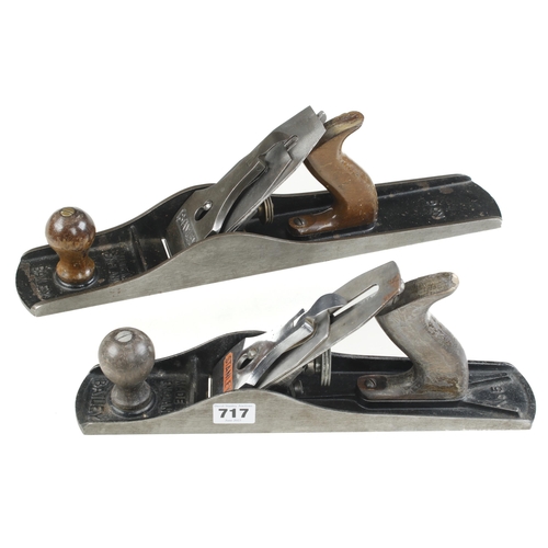 717 - English STANLEY Nos 5 and 6 bench planes G+