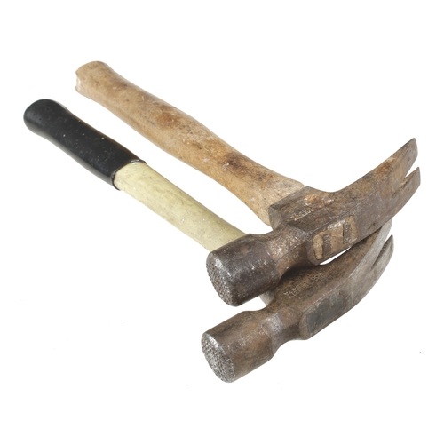 729 - Two VAUGHAN USA framing hammers 20 to 24oz G