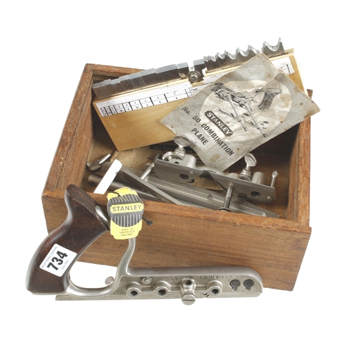 734 - A STANLEY No 50 in user made box G+