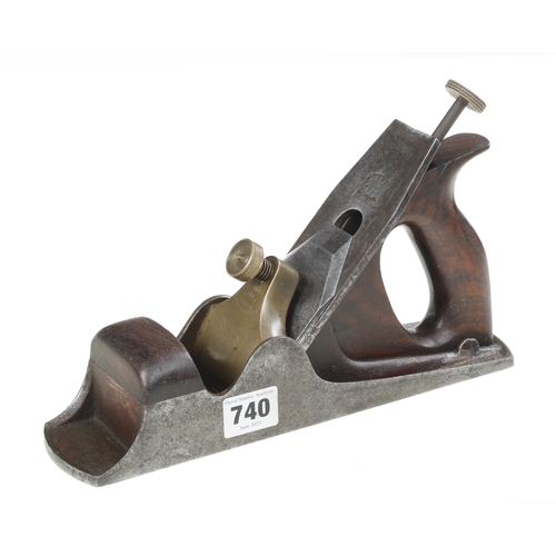 740 - A rare, early NORRIS No A52 adjustable smoother with 1913 adjuster and orig embossed Norris iron, ir... 