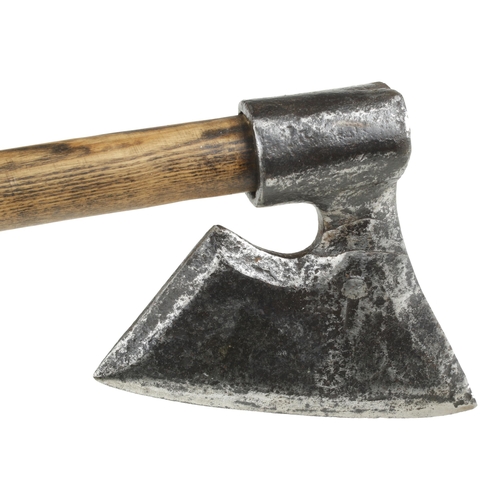 783 - A French wheelwright's R/H side axe with chamfered blade and 8