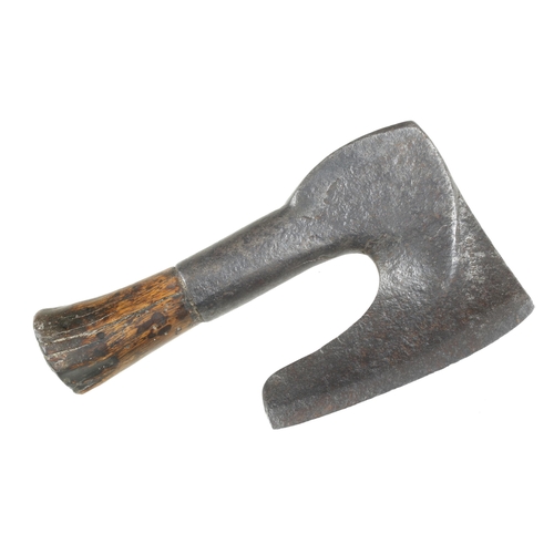 784 - A French clog maker's R/H side axe with 6