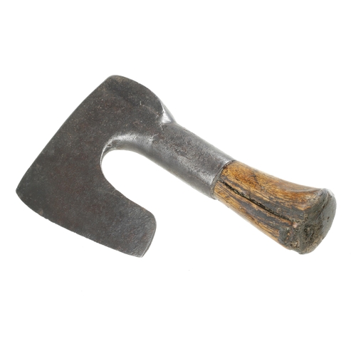 784 - A French clog maker's R/H side axe with 6