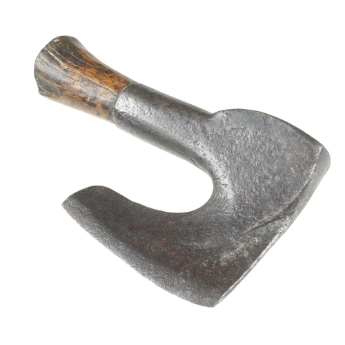 784 - A French clog maker's R/H side axe with 6