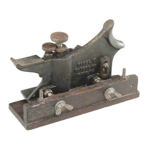 860 - A HOWKINS Model B plough plane with one cutter G