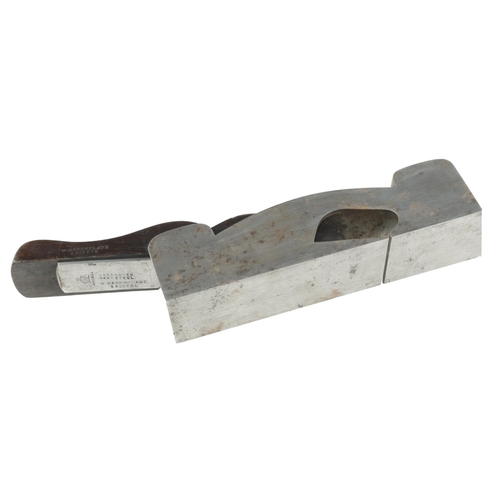 899 - A little used skew mouth iron shoulder plane by GREENSLADE Bristol (unusually stamped on the side of... 