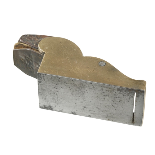 908 - A small steel soled brass chariot plane 3