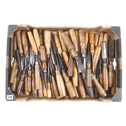 148 - 44 chisels and 20 gouges G+