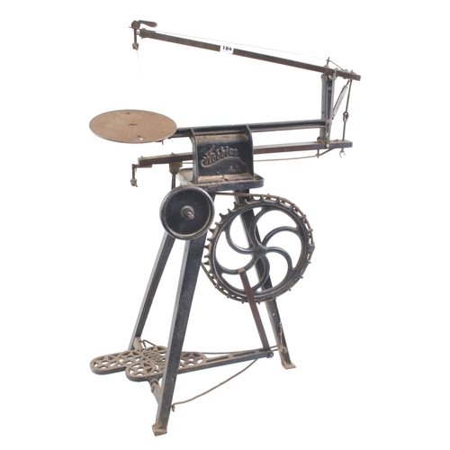 184 - A HOBBIES treadle fretsaw, lacks blade G