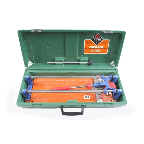 209 - A RUBI tile cutter in orig case G+