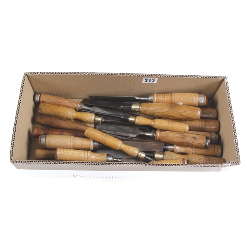 317 - 20 bevel edge chisels G