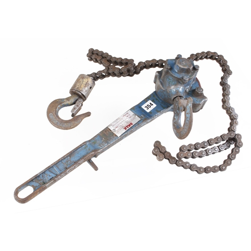 354 - A YALE ratchet lever hoist G