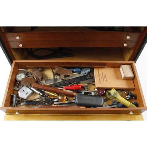 380 - A patternmaker's 5 drawer tool box 30