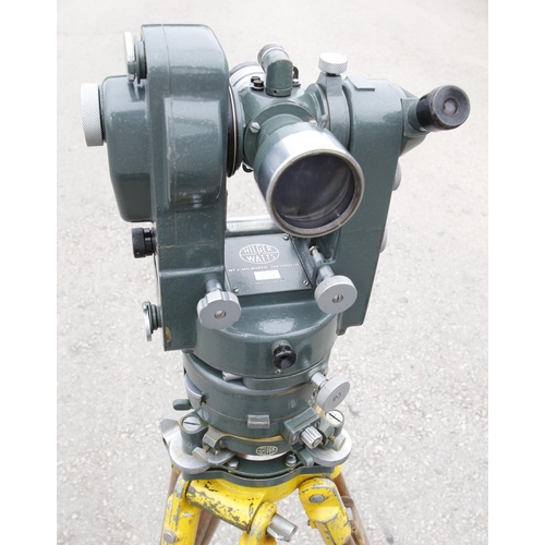 401 - A microptic theodolite by HILGER & WATTS No 2 in orig domed case with tripod G+