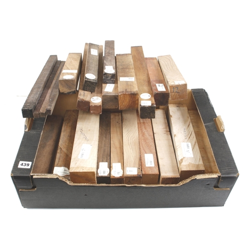 439 - 18 pieces of hardwood offcuts G