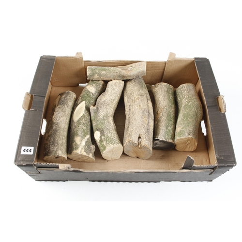 444 - Seven small boxwood logs G