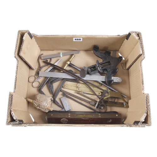 466 - A MILLERS FALLS spokeshave and other tools G+