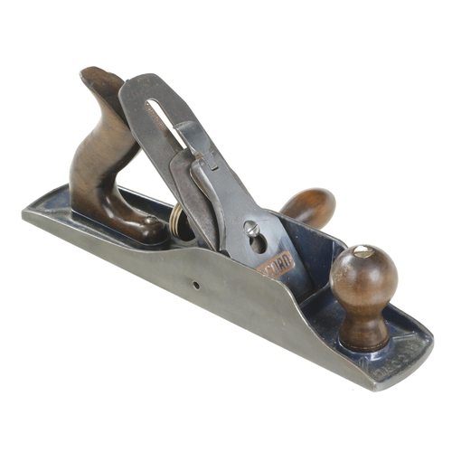57 - A RECORD T5 bench plane with side handle G+