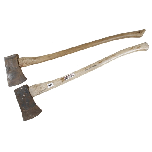 593 - Two felling axes G