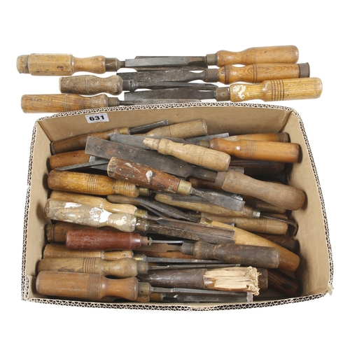 631 - 50 chisels and gouges for restoration G-