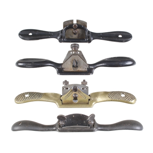 727 - A brass spokeshave by MACROME and 3 others G+