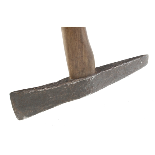 770 - A French stonemason's axe with 1 1/4