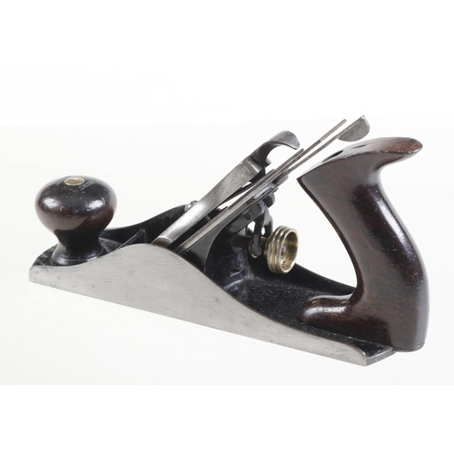 784 - A STANLEY No 4 Type 6 low knob smoother with pre adjustable frog and SW iron G++