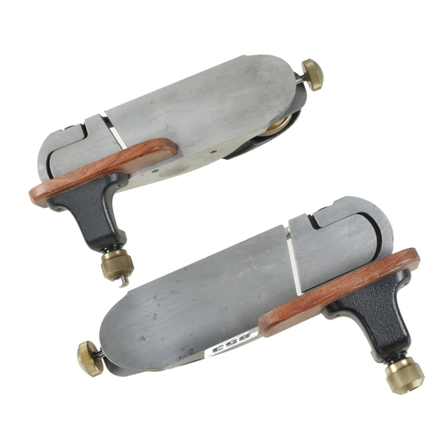 853 - A rare pair of very little used VERITAS L & R skew block plane c/w fences, (RRP £540) F