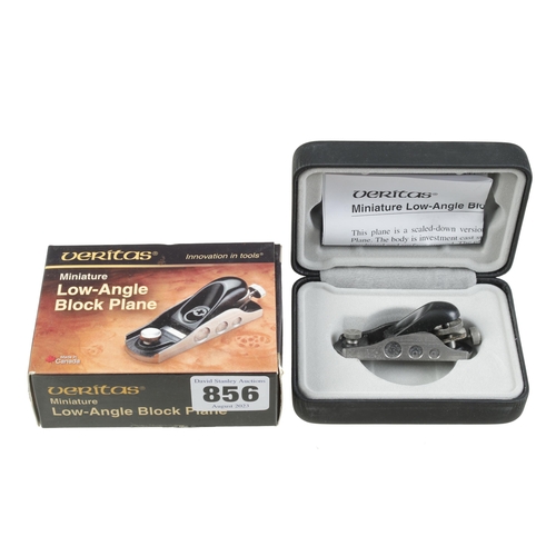 856 - An unused VERITAS low angle block plane in orig box, (RRP £58) F