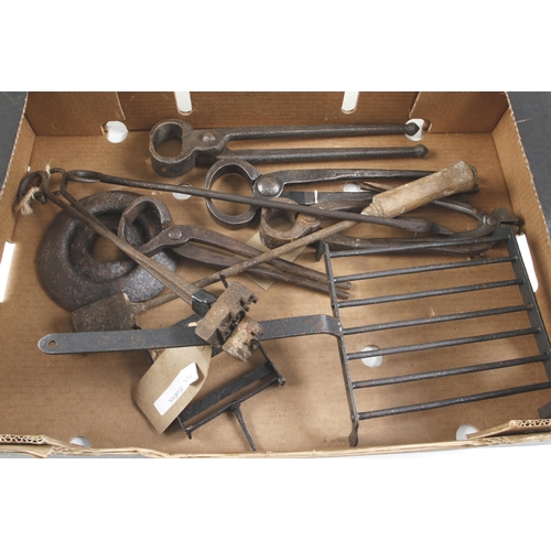 87 - Quantity of blacksmith's and other tools G