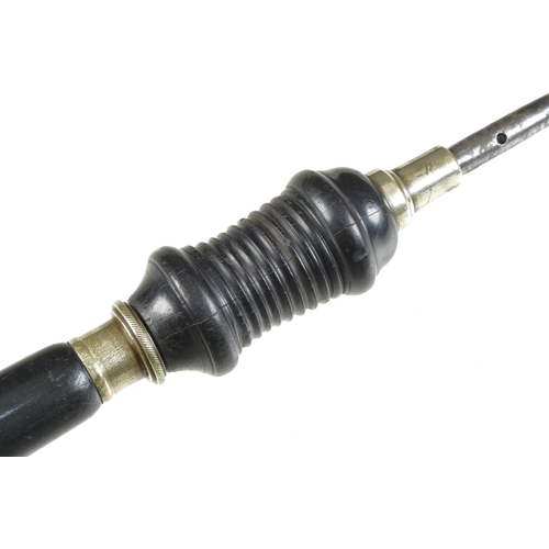 933 - An ebony and brass bow drill, undoubtedly by Buck, unusually with a set of 4 bit holders G