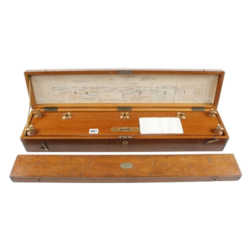 887 - A rare metacentric ships loading calculator by STANLEY London for the S.S. Ayrshire with 27