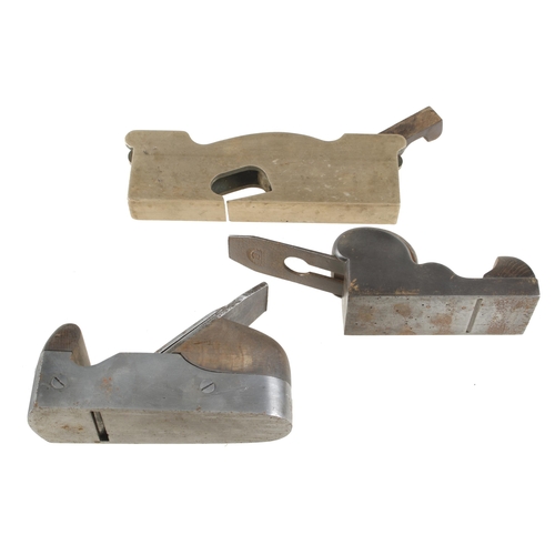 151 - Two iron planes and a brass casting G