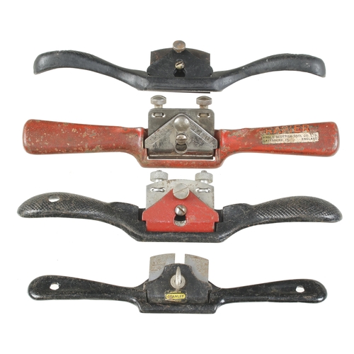 190 - Four metal spokeshaves G