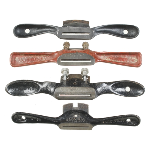 190 - Four metal spokeshaves G