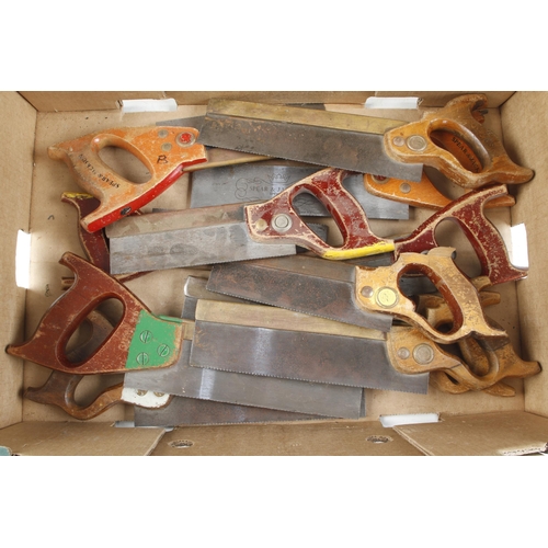 244 - 17 mainly S & J tenon saws G