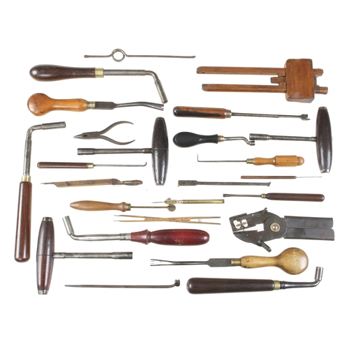 307 - A kit of piano tuner's tools as illustrated G+