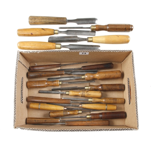 73 - 20 carving tools by IBBOTSON G+