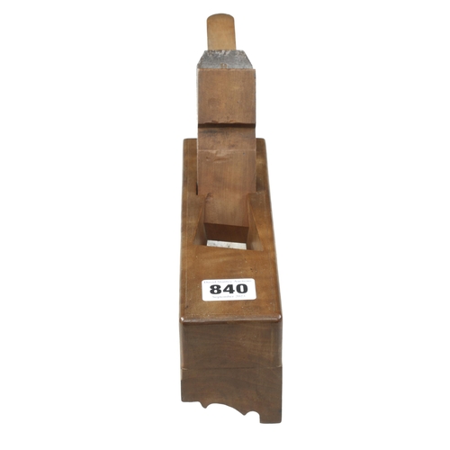 840 - A probably unused handled Continental cormierwood moulding plane the iron marked Aux Mines de Suede ... 