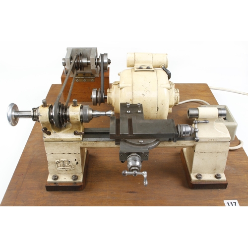 117 - A PULTRA (Manchester) watchmaker's lathe 240v G++Pat tested