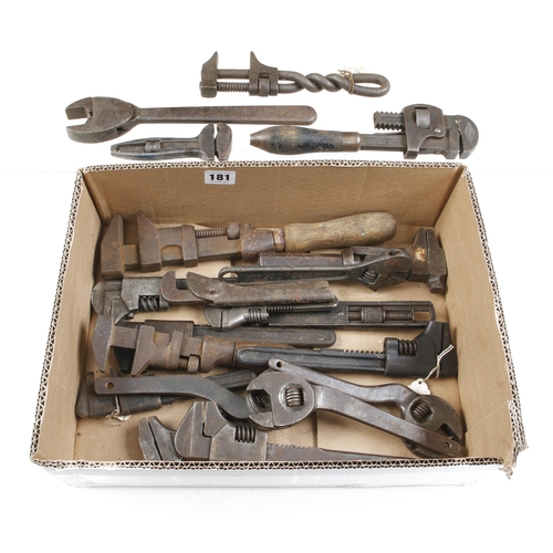 181 - 20 adjustable wrenches G+