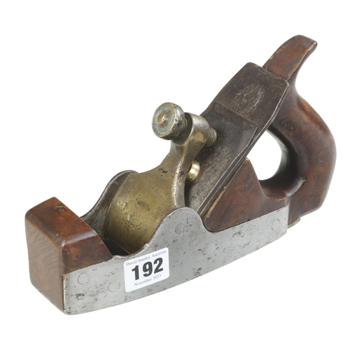 192 - A SPIERS smoother (weak mark) with added strengthener to base of handle G