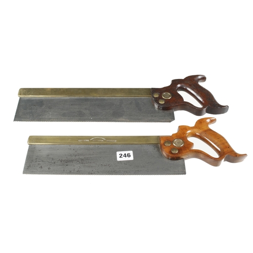 246 - Two DISSTON b/b saws both 13 TPI G+