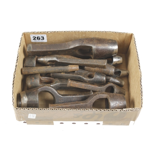 263 - 14 leather punches G